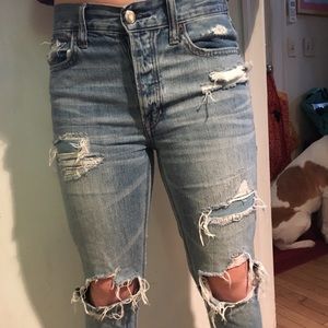 High Rise American Eagle Boyfriend Jeans